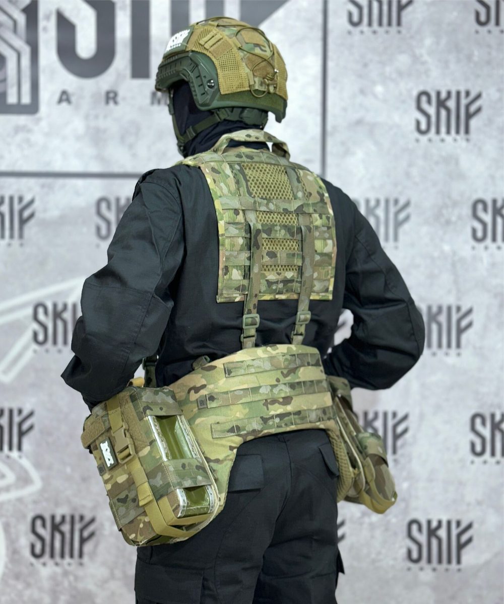 Плечевой модуль для "Разгрузочный пояс SP-3 Пулеметный" — SKIF armor, вид спереди