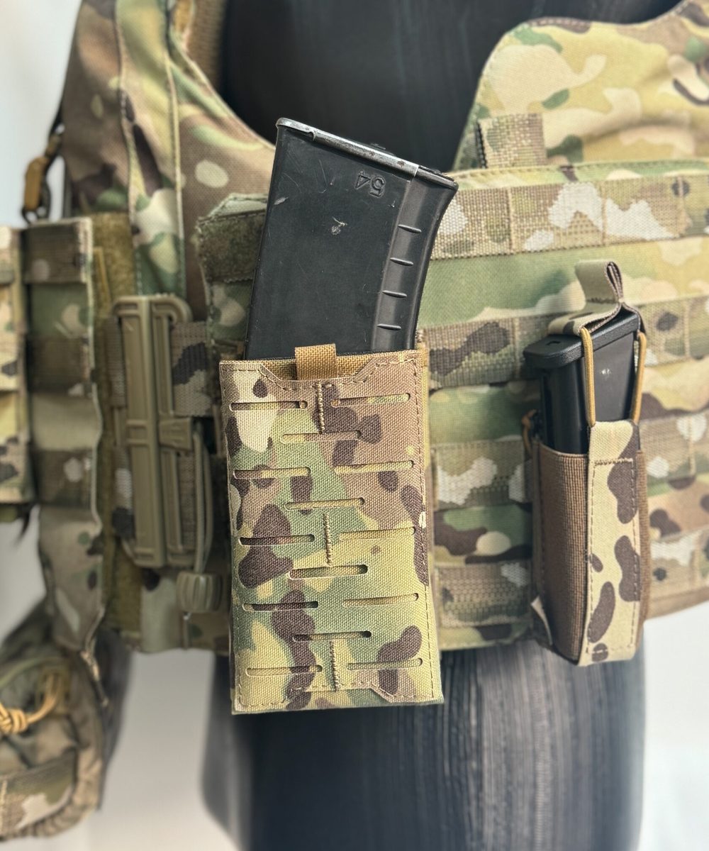 Подсумок-фастмаг SPK-5-1M под 1 магазин АК — SKIF armor, вид спереди