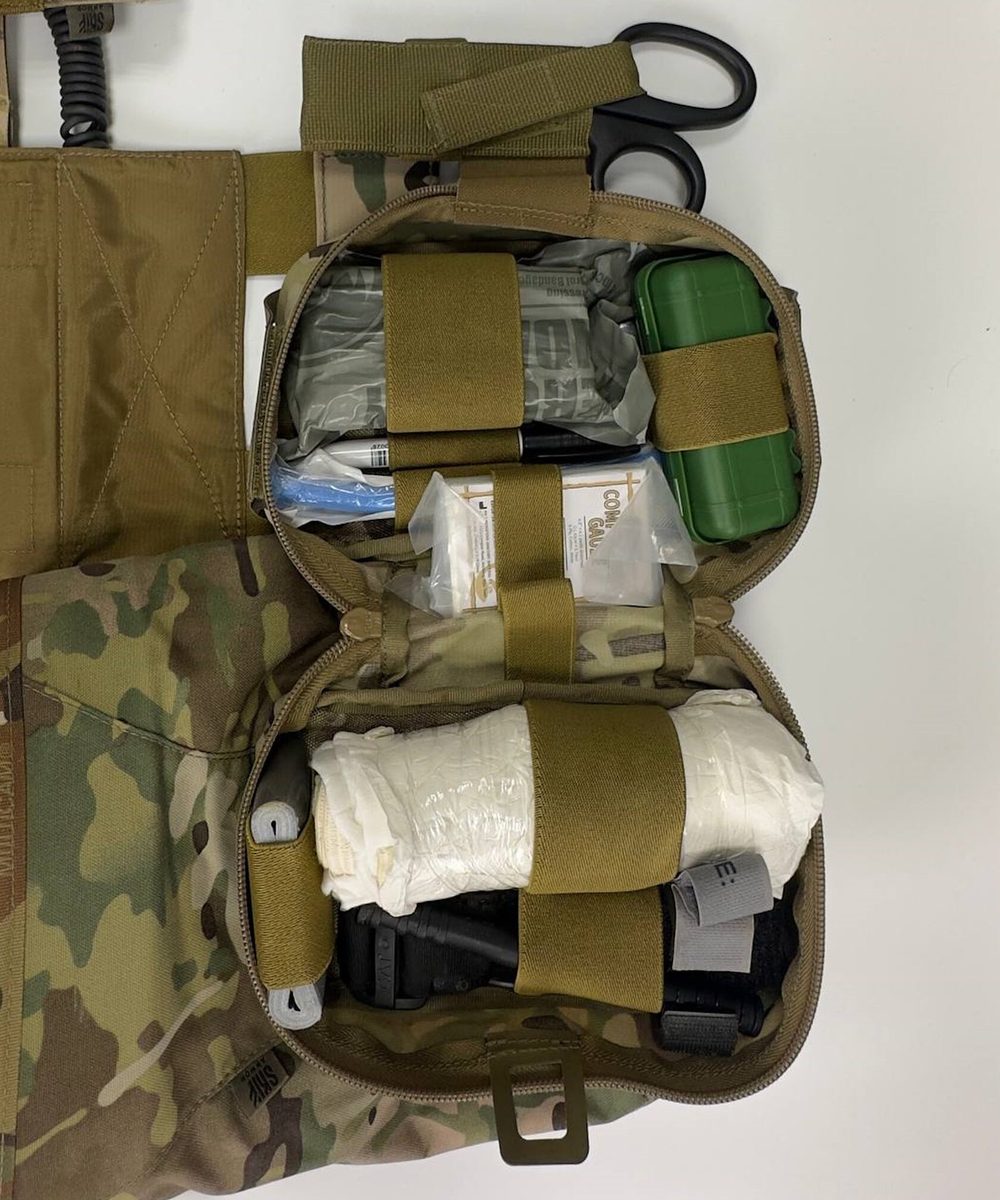 Подсумок медицинский вытяжной SPM-6 "Кнут" — SKIF armor, вид спереди