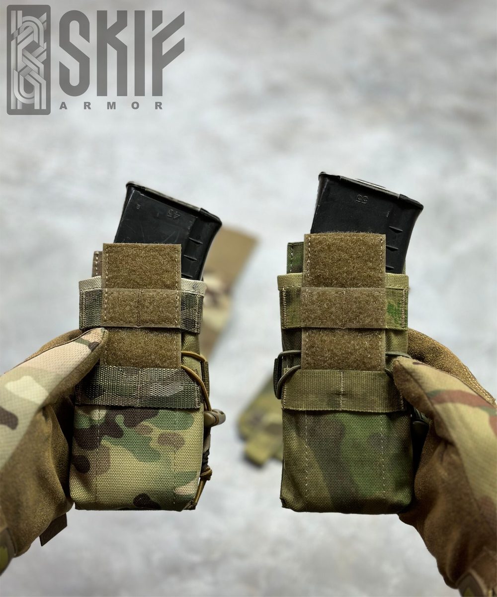 Подсумок SPK-2-1M под 1 магазин АК — SKIF armor, вид спереди