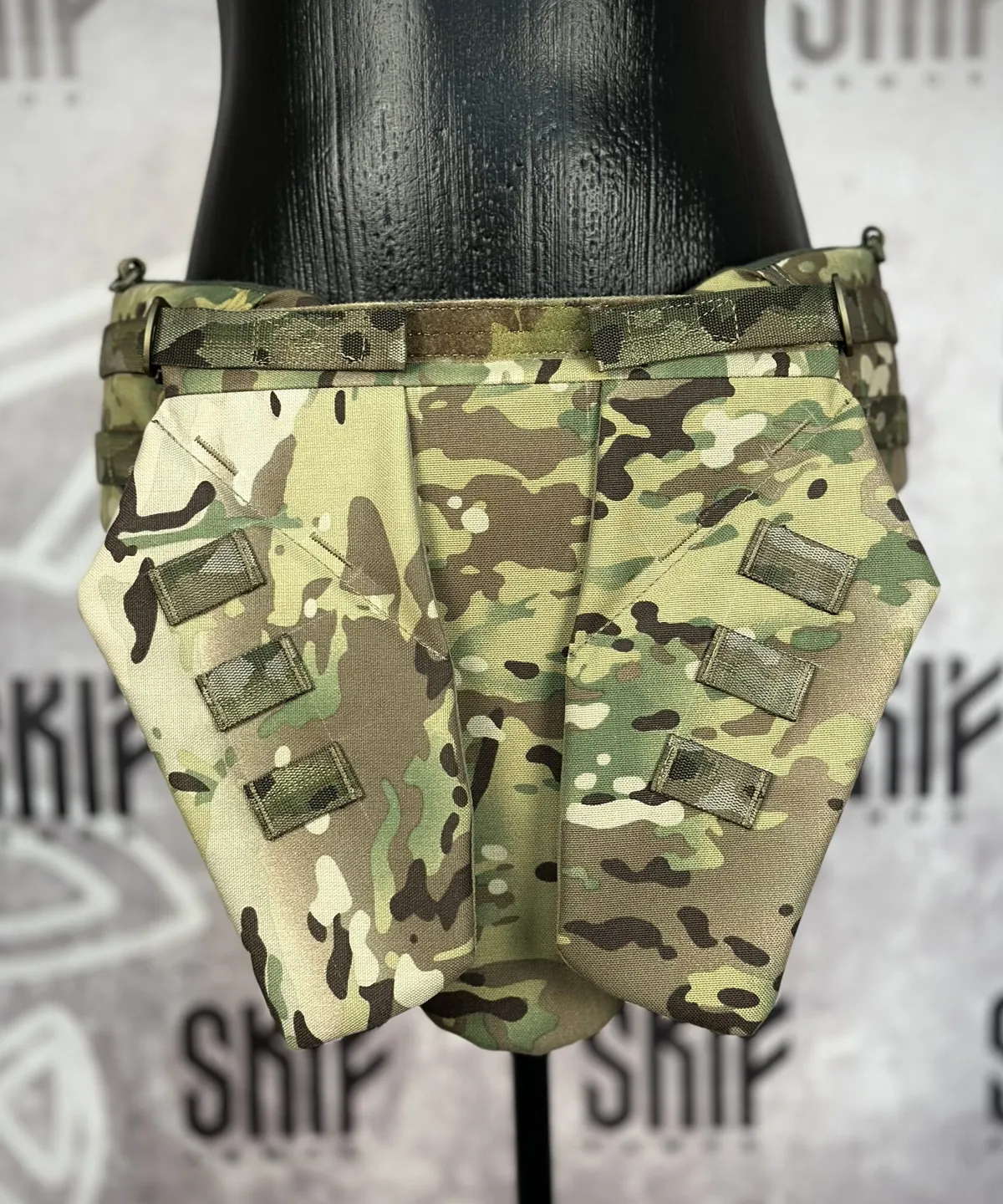 Напашник тройной SB-3 -Тюр- (поясной) — SKIF armor, вид спереди