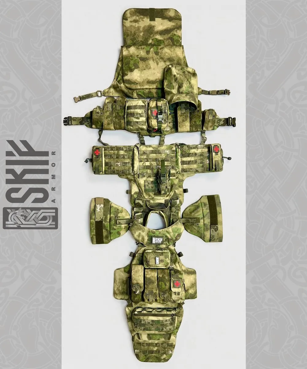 Комплект "Конунг"_мох — SKIF armor, вид спереди