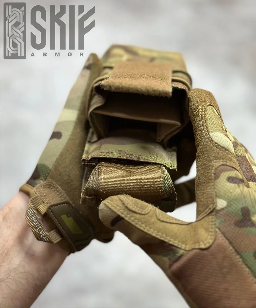 Подсумок SPK-2-2M под 2 магазина АК — SKIF armor, вид спереди