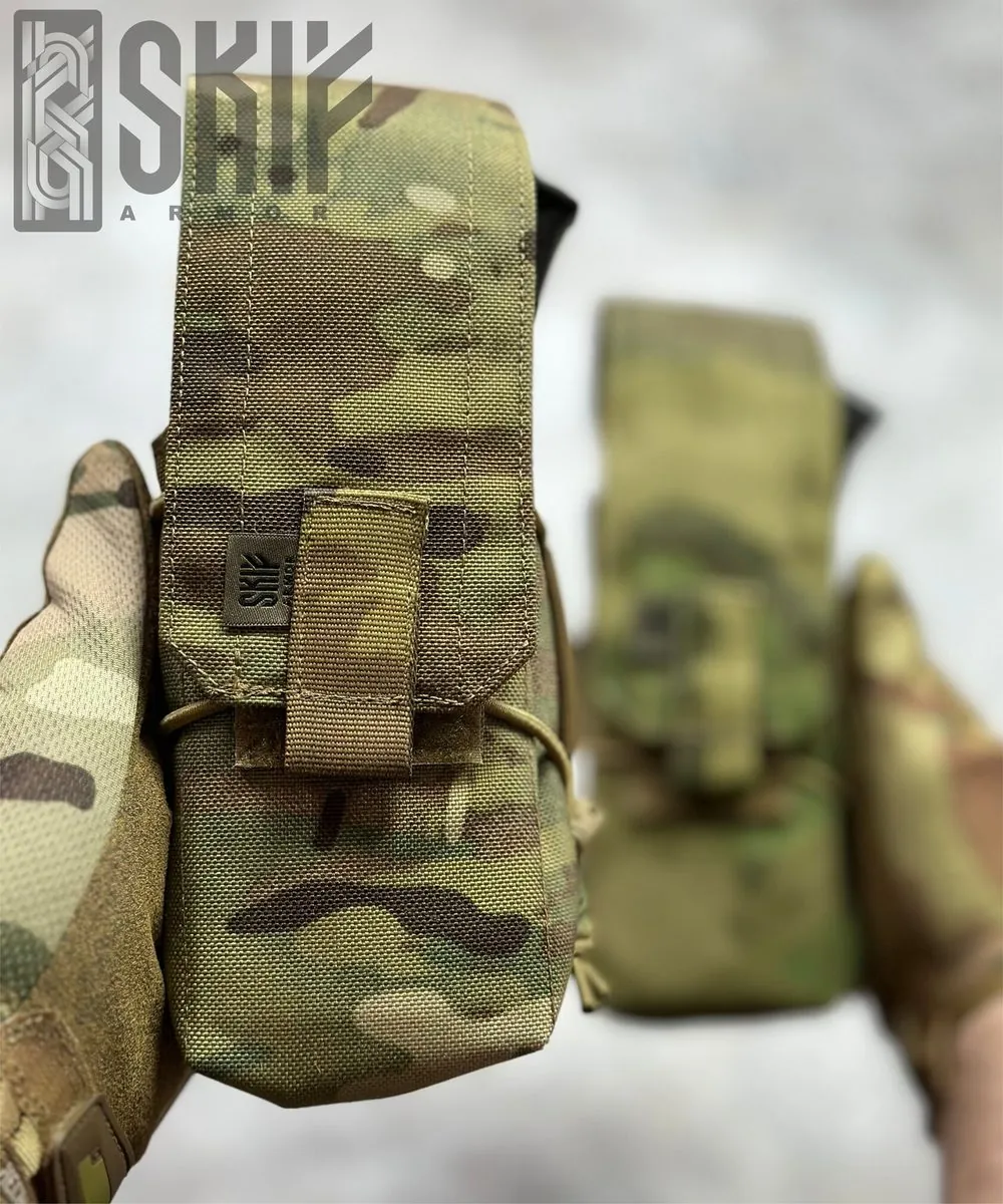 Подсумок SPK-2-2M под 2 магазина АК — SKIF armor, вид спереди